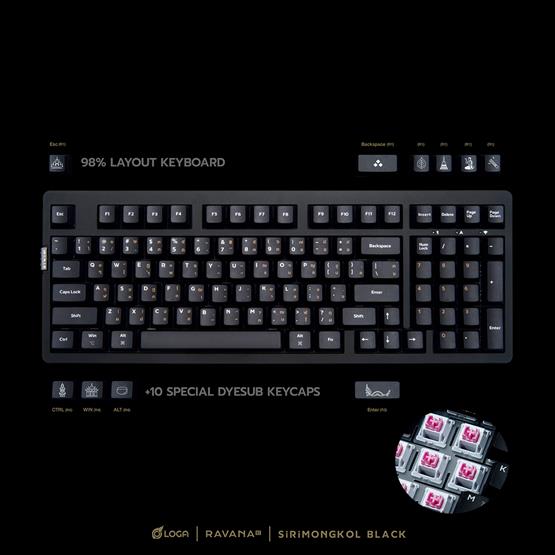 Ravana2 : Sirimongkol Edition ( Wireless Mechanical keyboard )/นมเย็น( Linear ) 