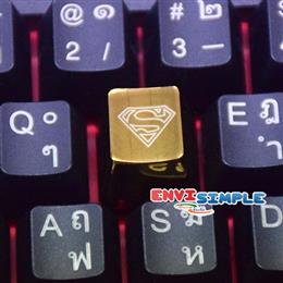 keycap Metal Gold Superman