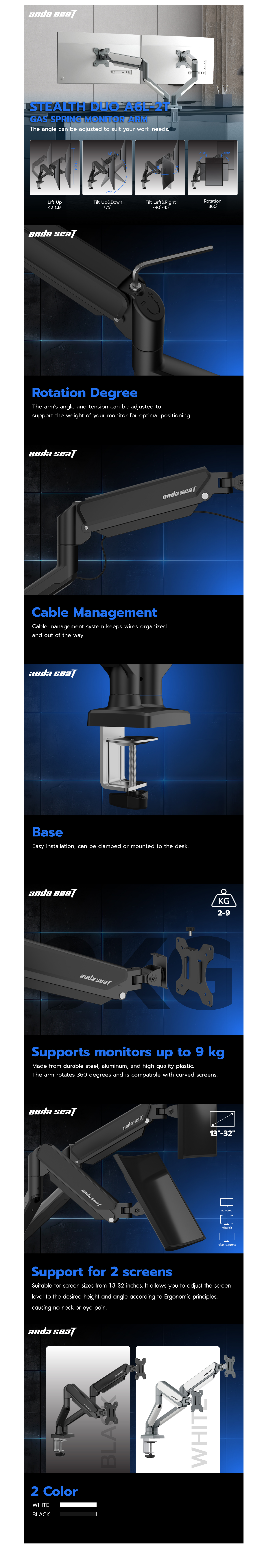 Anda Seat Stealth Duo A6L-2T Ergonomic Dual Monitor Arm.png