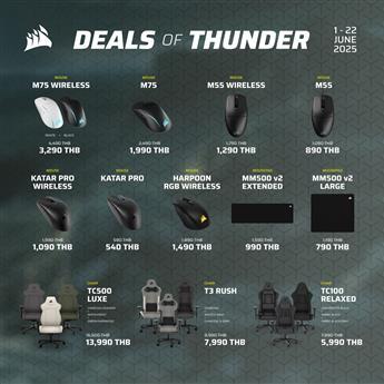 โปรโมชั่น CORSAIR GAMING  เดือน มิ.ย. 2568