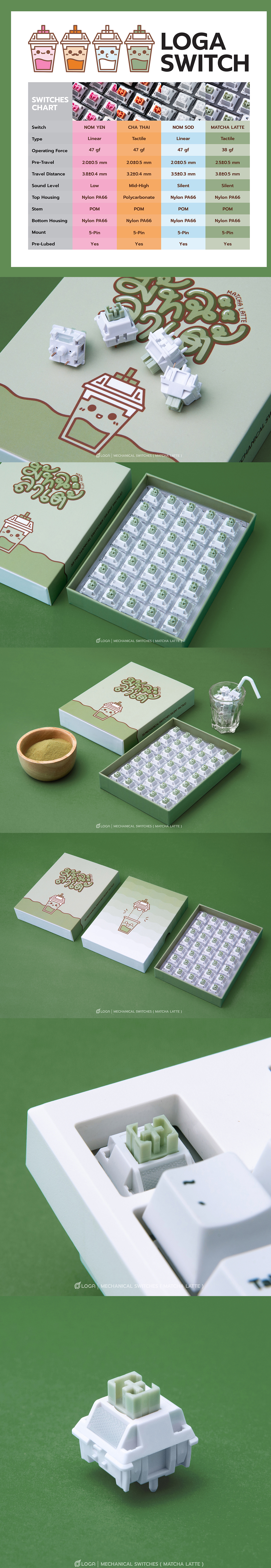 LOGA -Matcha-Latte-Mechanical-Switch-Silent-Tactile-envisimple-1.jpg