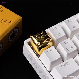 LOGA metallic keycap series : Beta the ROBO Cat/ Glod