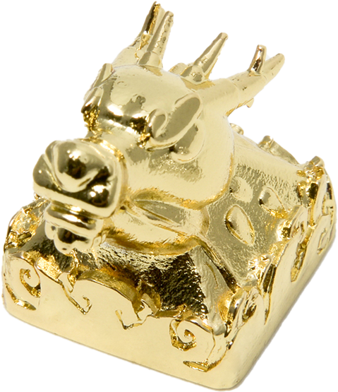 LOGA Metallic keycap series Year of the dragon / Gold