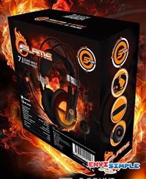 Neolution e-sport Flame Black 7.1 sound effect Gaming Headset