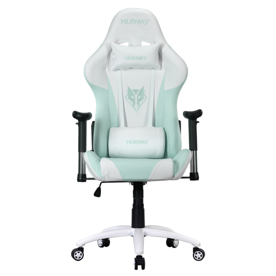 NUBWO Phenom NBCH-007 Gaming Chair / White-Mint 