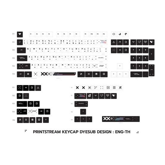 LOGA KEYCAPS SET : PRINTSTREAM VER.2 (EN/TH)