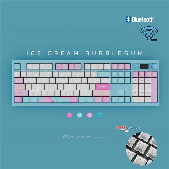 LOGA BASE 104 PRE-BUILT EDITION / Ice Cream Bubblegum / นมสด sw