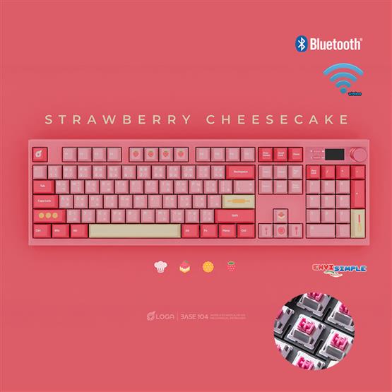 LOGA BASE 104 PRE-BUILT EDITION / Strawberry Cheesecake / นมเย็น sw