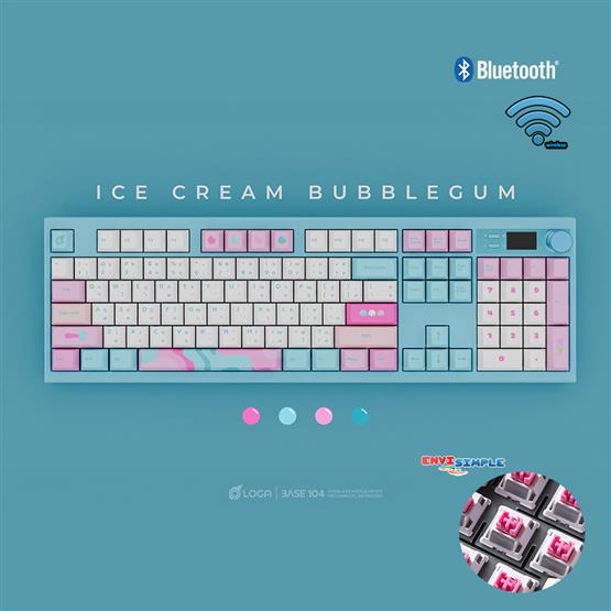 LOGA BASE 104 PRE-BUILT EDITION / Ice Cream Bubblegum / นมเย็น sw