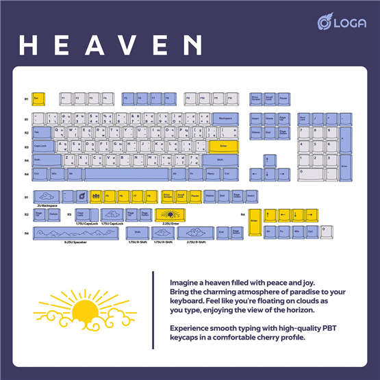 LOGA Keycap Set Collection / Heaven