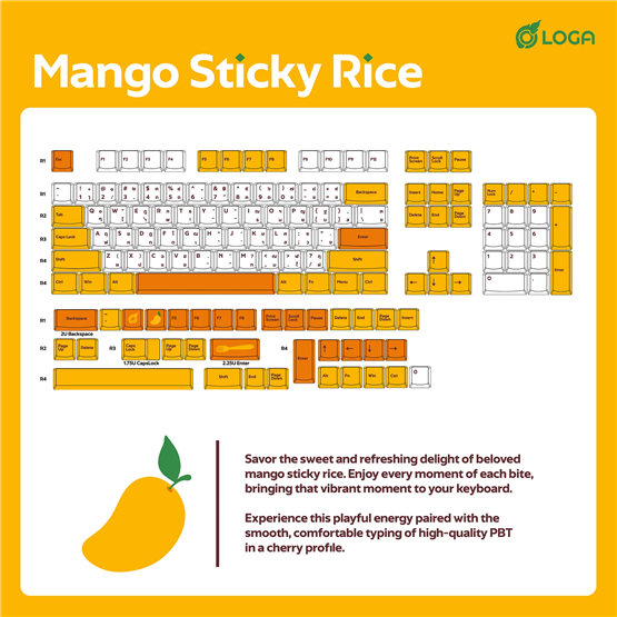 LOGA Keycap Set Collection / Mango sticky rice