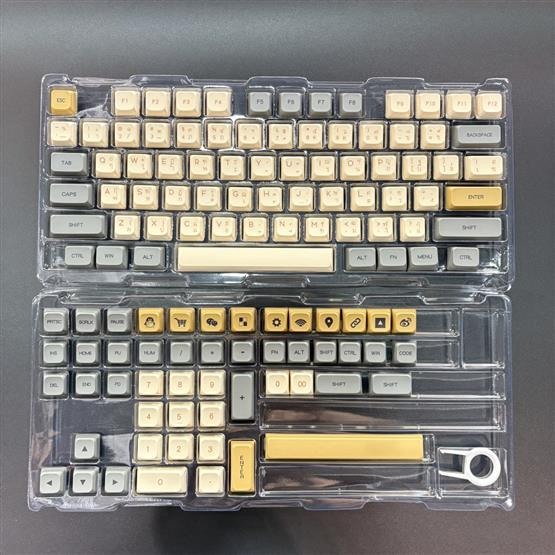 Shimmer Thai Keycap Set ปุ่มคีย์บอร์ด PBT Dye-subbed 125 คีย์  /XDA PROFILE / ภาษาไทย 