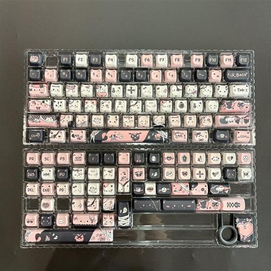 ปุ่มคีย์บอร์ด แมว Meizu Cat  /PBT /  MOA PROFILE 132 คีย์/ ENG