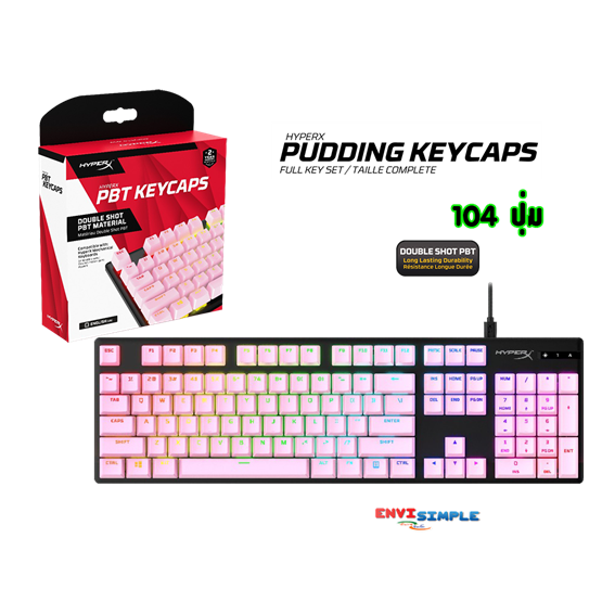 HyperX PBT Keycaps [Pink] / US 
