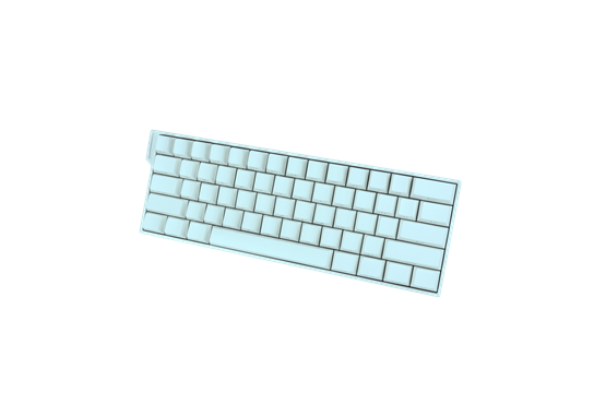 KEYBOARD (คีย์บอร์ด) AULA MINI60 HE MAX (WHITE) [SPIRIT CLOUD (LINGYUN) MAGNETIC SWITCH] (EN)