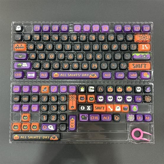  ปุ่มคีย์บอร์ด ฮาโลวีน /PBT /  MOA PROFILE 134 คีย์/ ENG