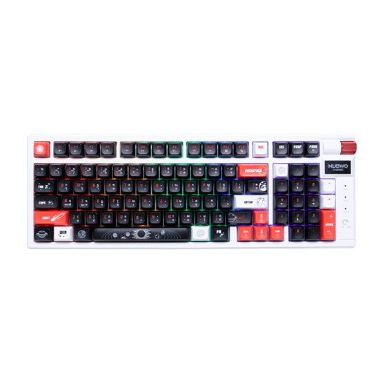 NUBWO X803 Mechanical MINI RGB White-Black / Red Switch 