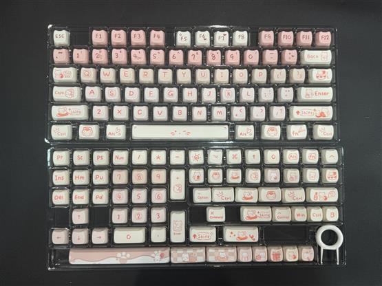 ปุ่มคีย์บอร์ด Lovely Pink Kitten/PBT / MOA PROFILE 142 คีย์/ ENG