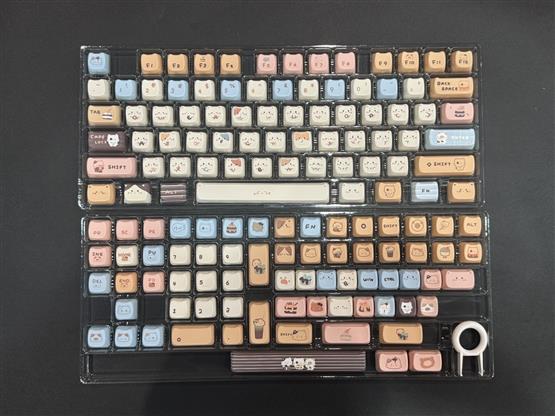 ปุ่มคีย์บอร์ด Sea salt Cat /PBT / XDA PROFILE 141 คีย์/ ENG
