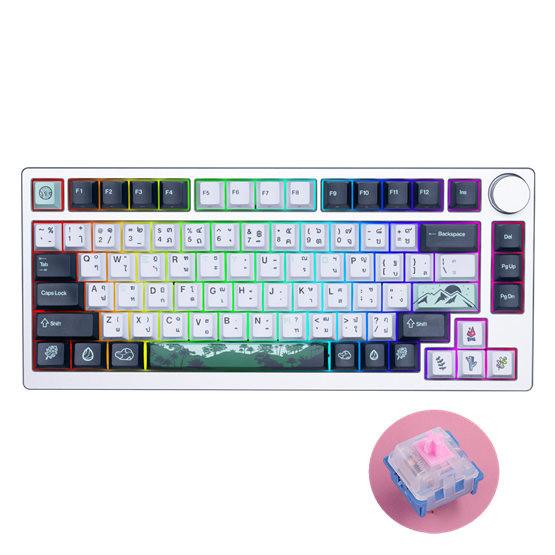 SARU YOSEMITE KX-77 / Silver / Galaxy Pink (Tactile)(TH)