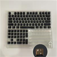 keycap /Doubleshot/ไฟลอด/OEM PROFILE /104 ภาษาไทยปุ่ม (สีดำ)