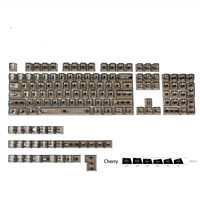ปุ่มคีย์บอร์ด Crystal Cherry Profile 132 keys ใส keycap set / ฺBlack / ไทย