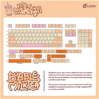 LOGA Keycap Set Collection / Bubble Milk Tea