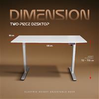 AMO DESIGN XONE GAMING DESK/ 120*60 หน้าโต๊ะขาว ขาขาว 