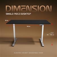 AMO DESIGN XONE GAMING DESK/ 140*60 หน้าโต๊ะดำ ขาดำ
