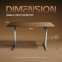 AMO DESIGN XONE GAMING DESK/ 140*60 หน้าโต๊ะลายไม้  ขาขาว 